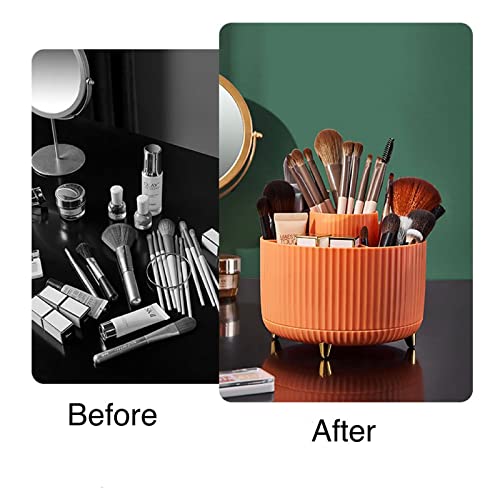 360° Rotating Makeup Brushes & Make Up Organiser