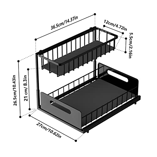 Under Sink Storage & Organisation 2 Tier Cabinet Organiser