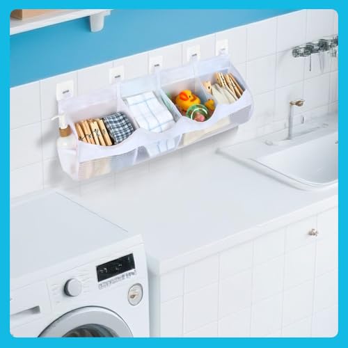 4 compartments bath toy storage