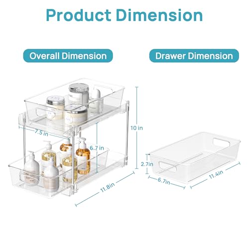 4 Pack Bathroom Organiser