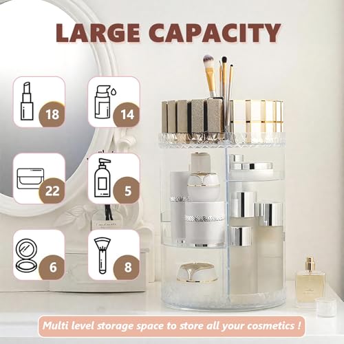 360° Rotating Makeup Organiser
