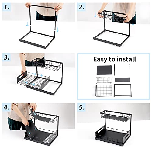Under Sink Storage & Organisation 2 Tier Cabinet Organiser