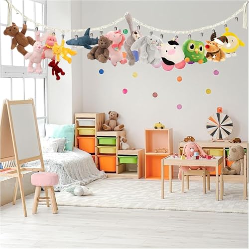 Stuffed Animal Storage Chain, 2 Metres, 20 Metal Clips
