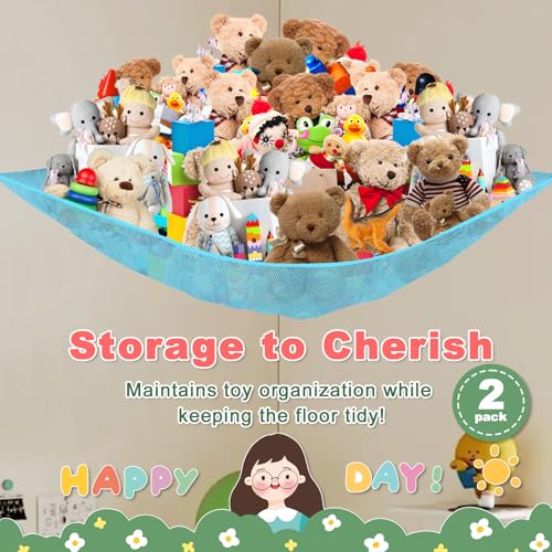 Stuffed Animal Toy Storage Net Hammock Corner