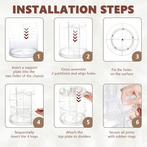 360° Rotating Makeup Organiser