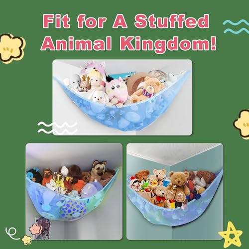 Stuffed Animal Toy Storage Net Hammock Corner