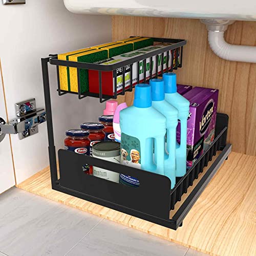 Under Sink Storage & Organisation 2 Tier Cabinet Organiser
