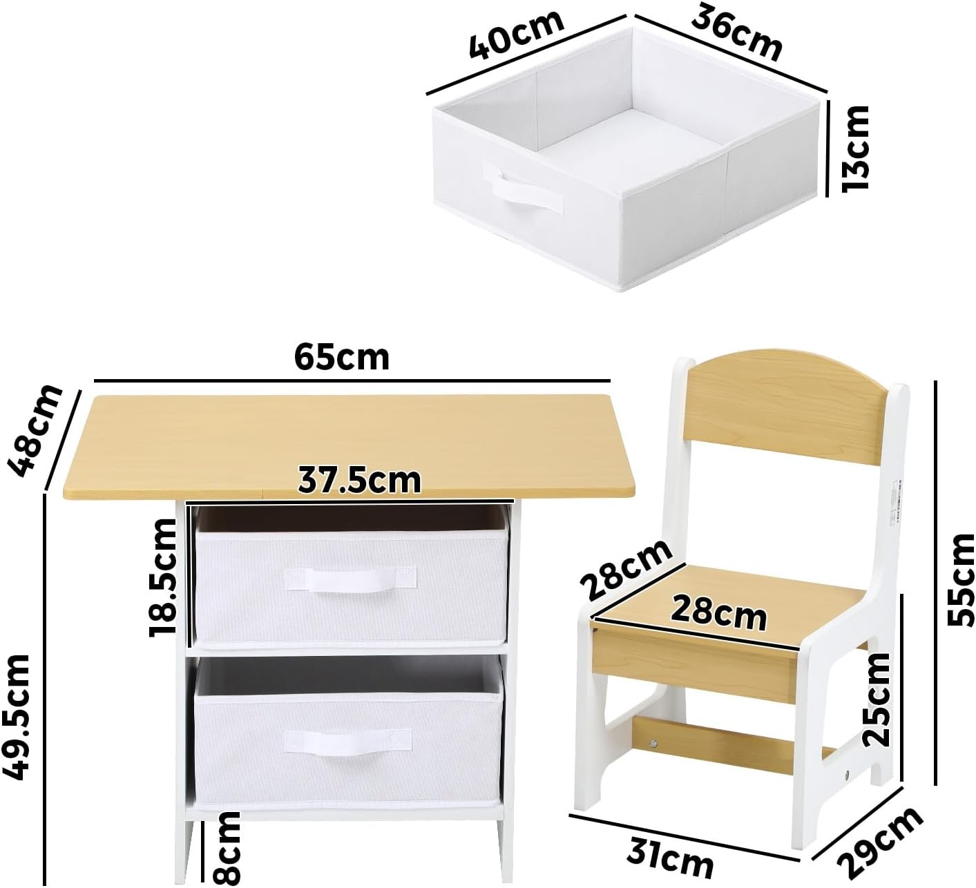 Kids Table With Storage