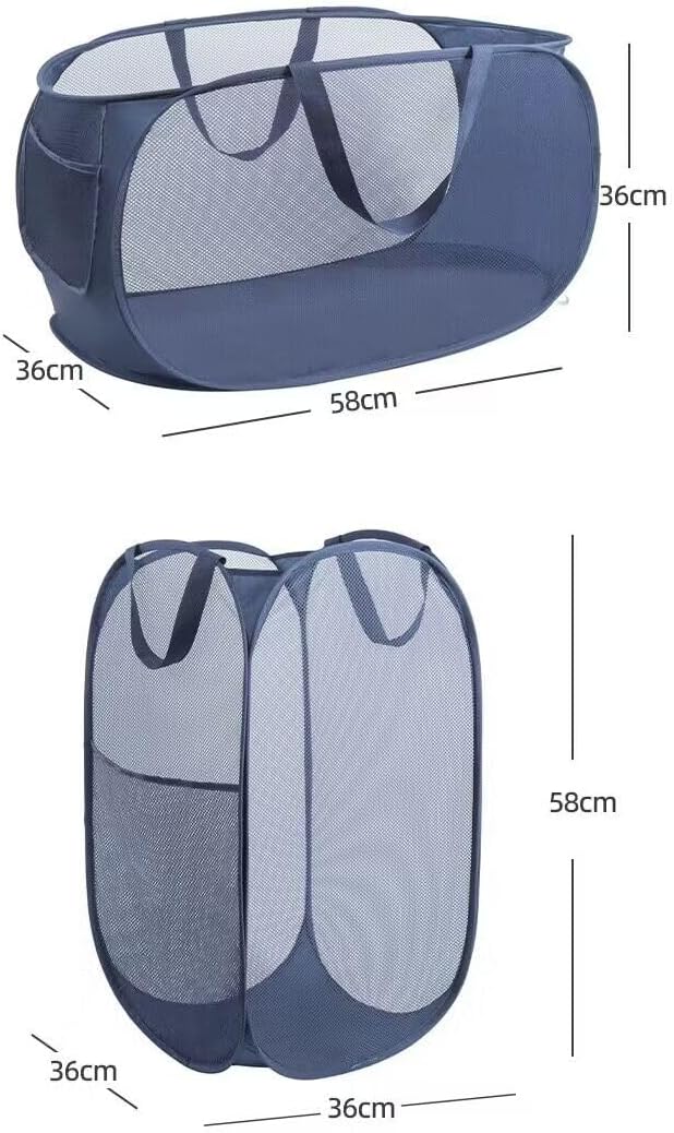 2 Pack Laundry Basket, Pop Up Laundry Hamper