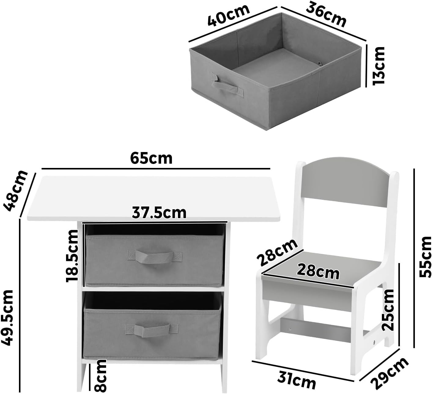 Kids Table With Storage