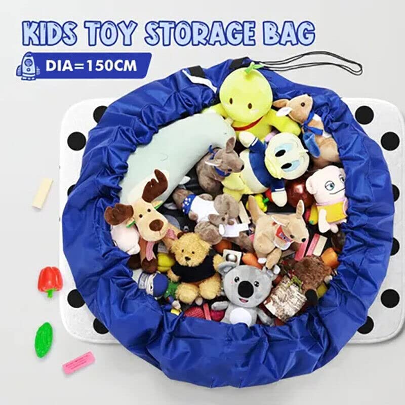 150cm Kids Play Mat Bag Portable Toy Storage