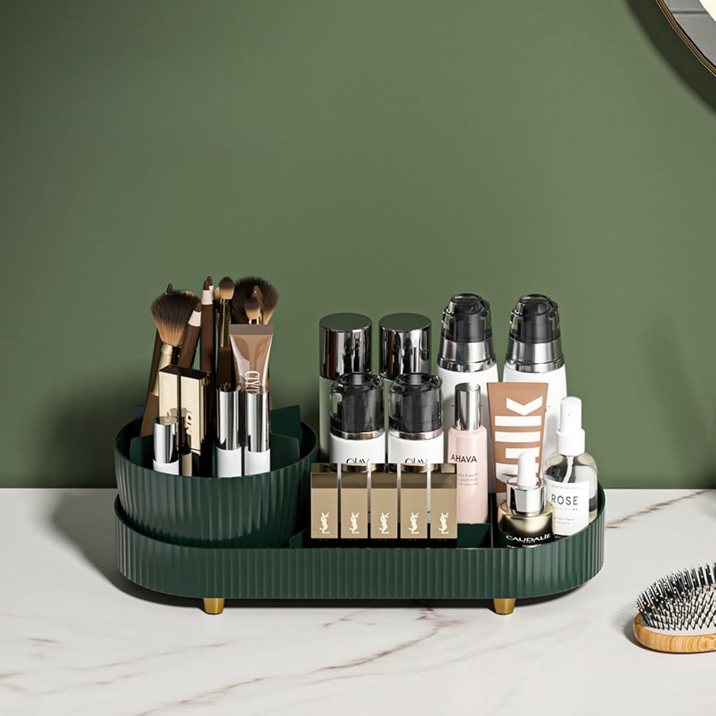 360° Rotating Makeup Brushes & Make Up Organiser