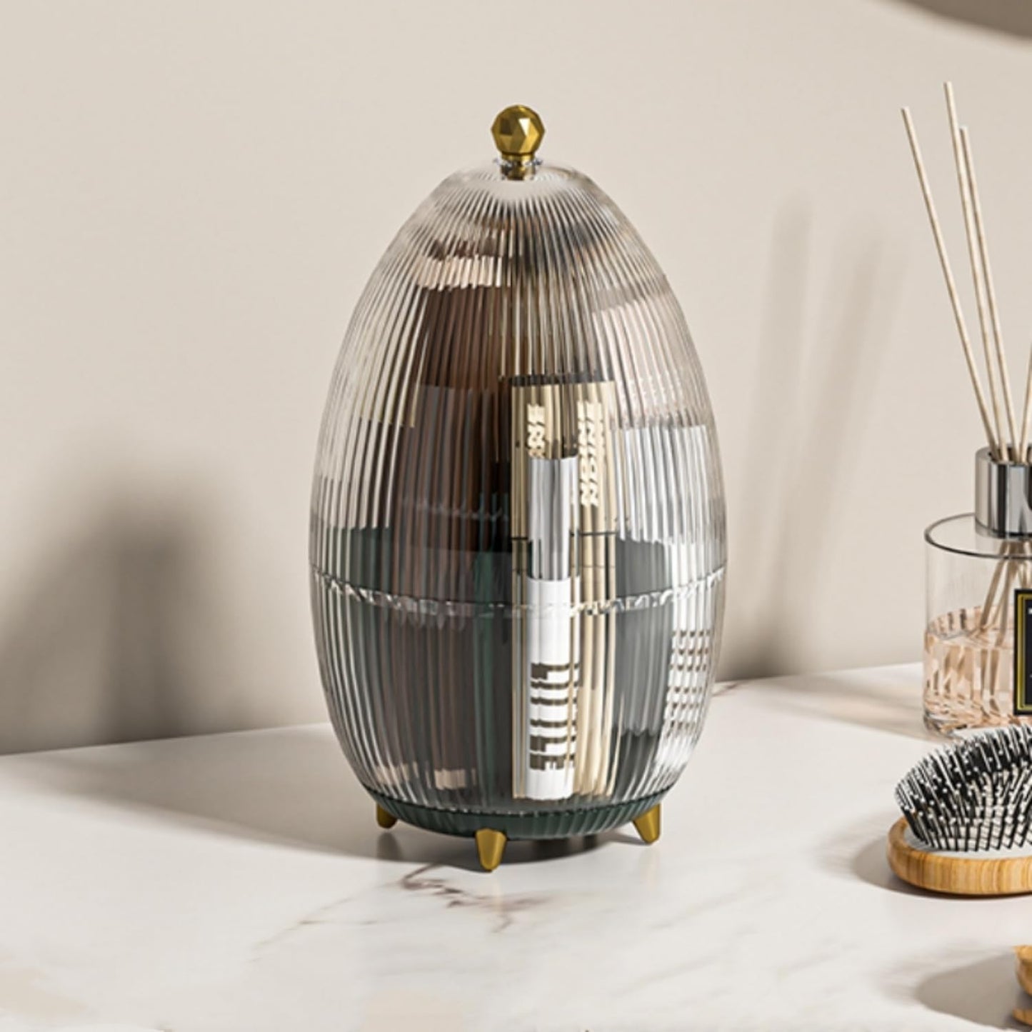 360° Rotating Makeup Brushes & Make Up Organiser