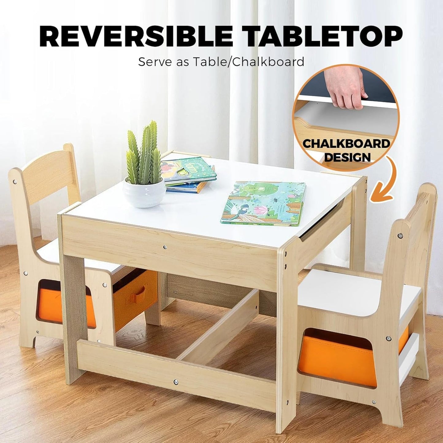 Kids Table With Storage