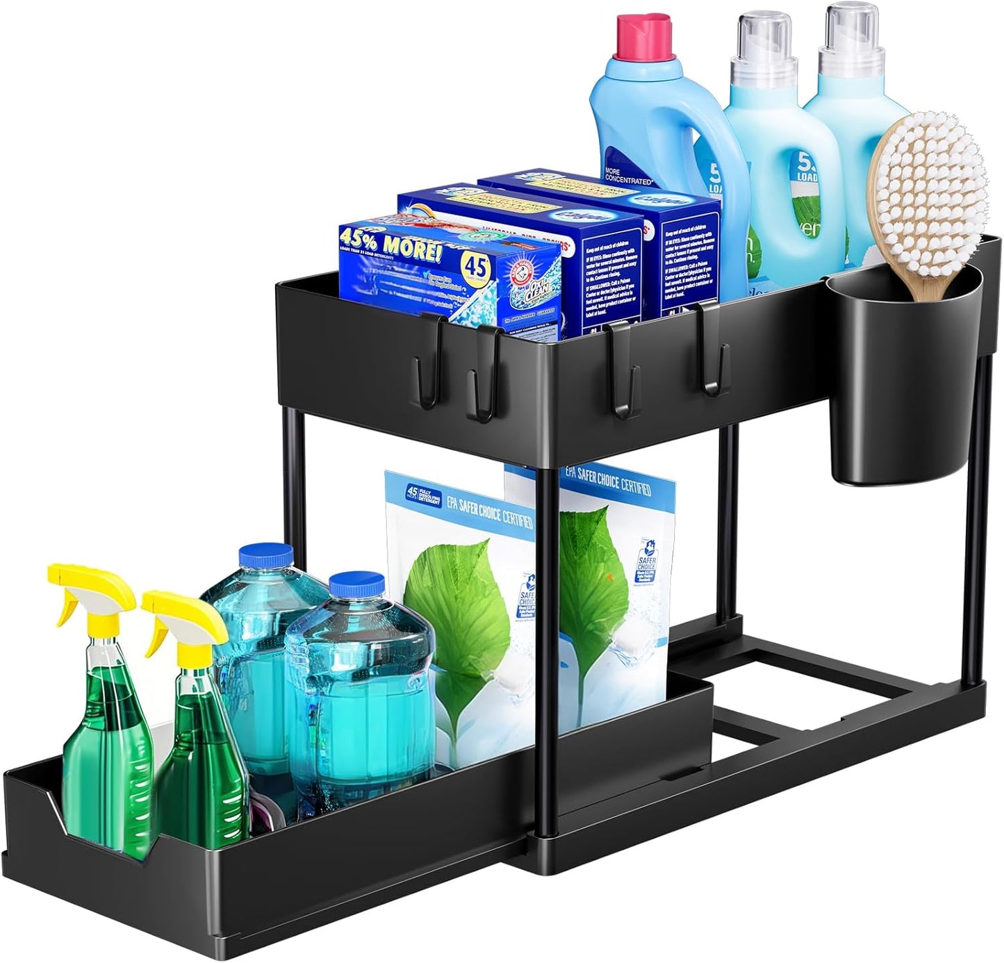 Under Sink Organisers and Storage Pull Out Sliding Drawer