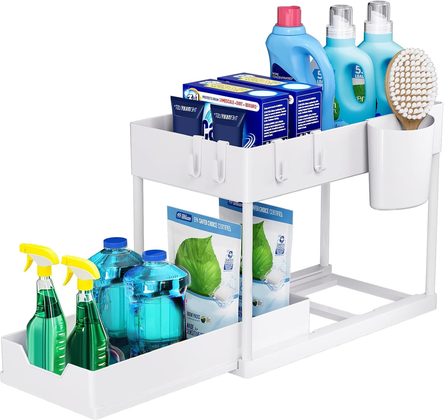 Under Sink Organisers and Storage Pull Out Sliding Drawer