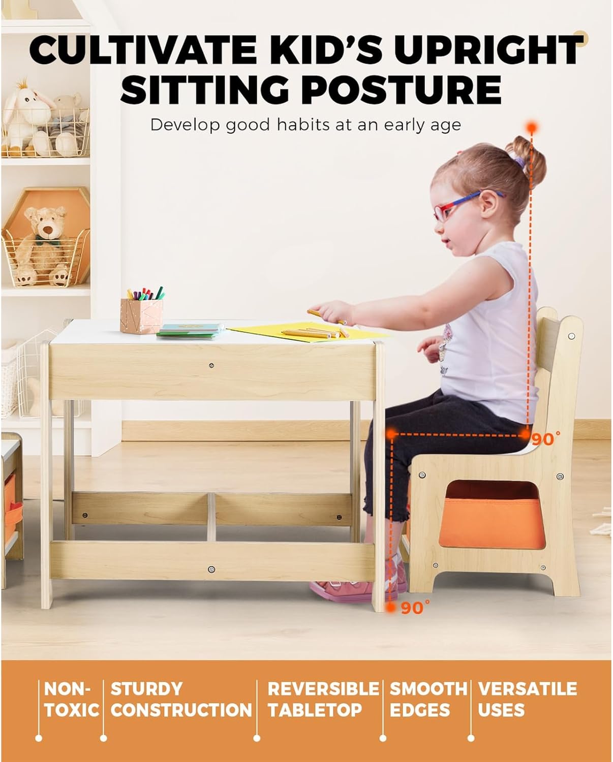 Kids Table With Storage
