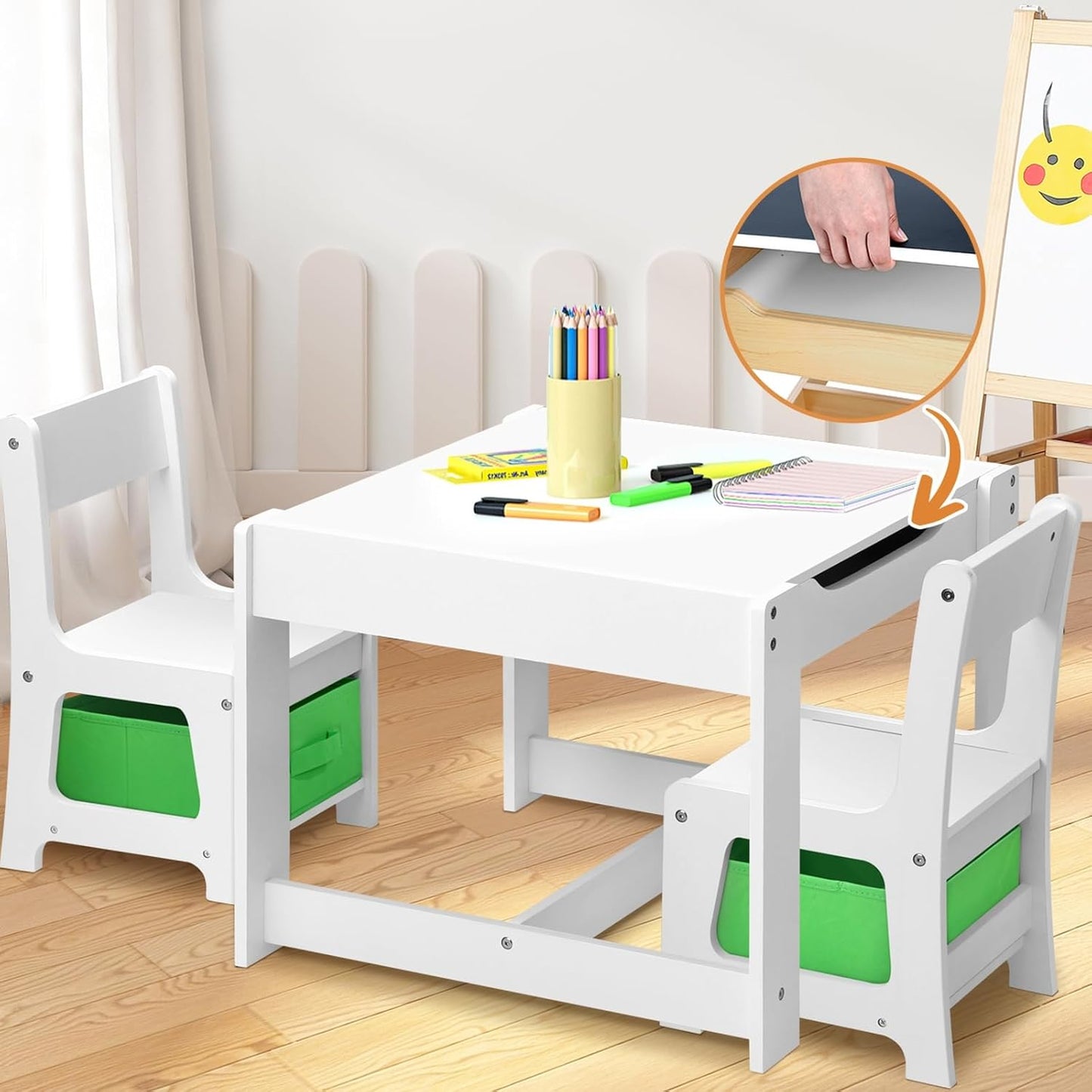 Kids Table With Storage