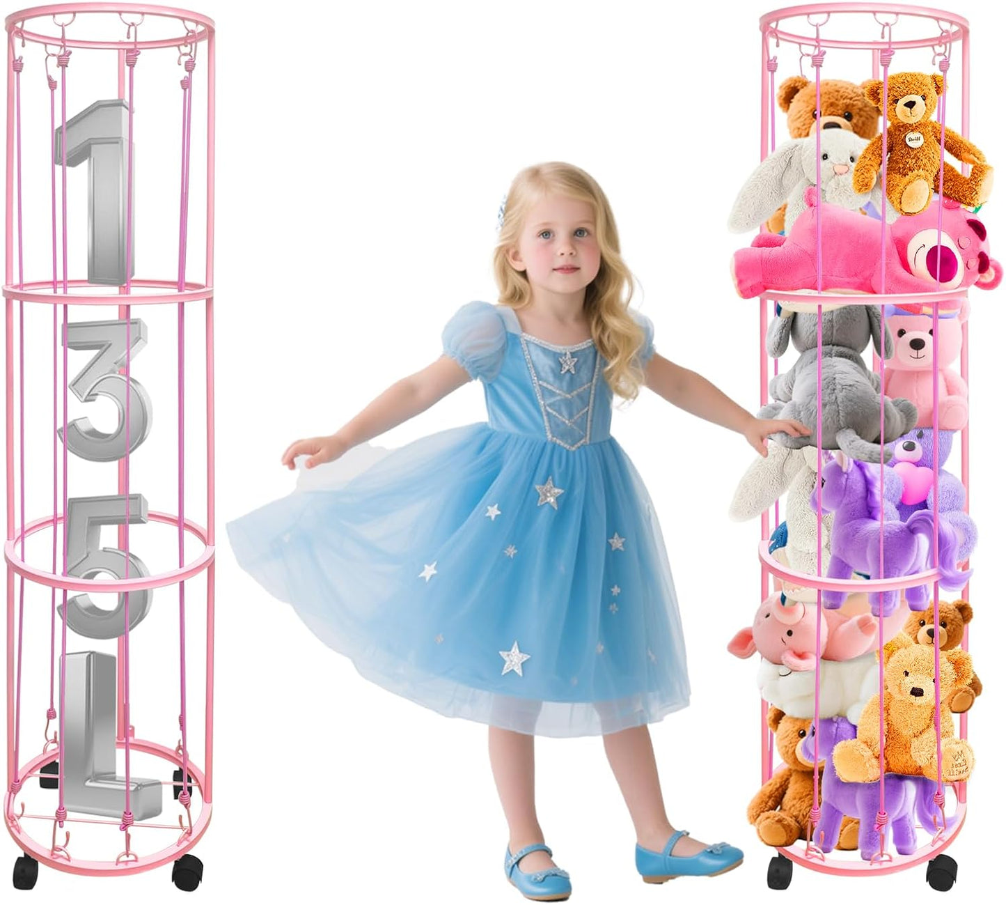 Stuffed Animal Zoo Storage on Wheels