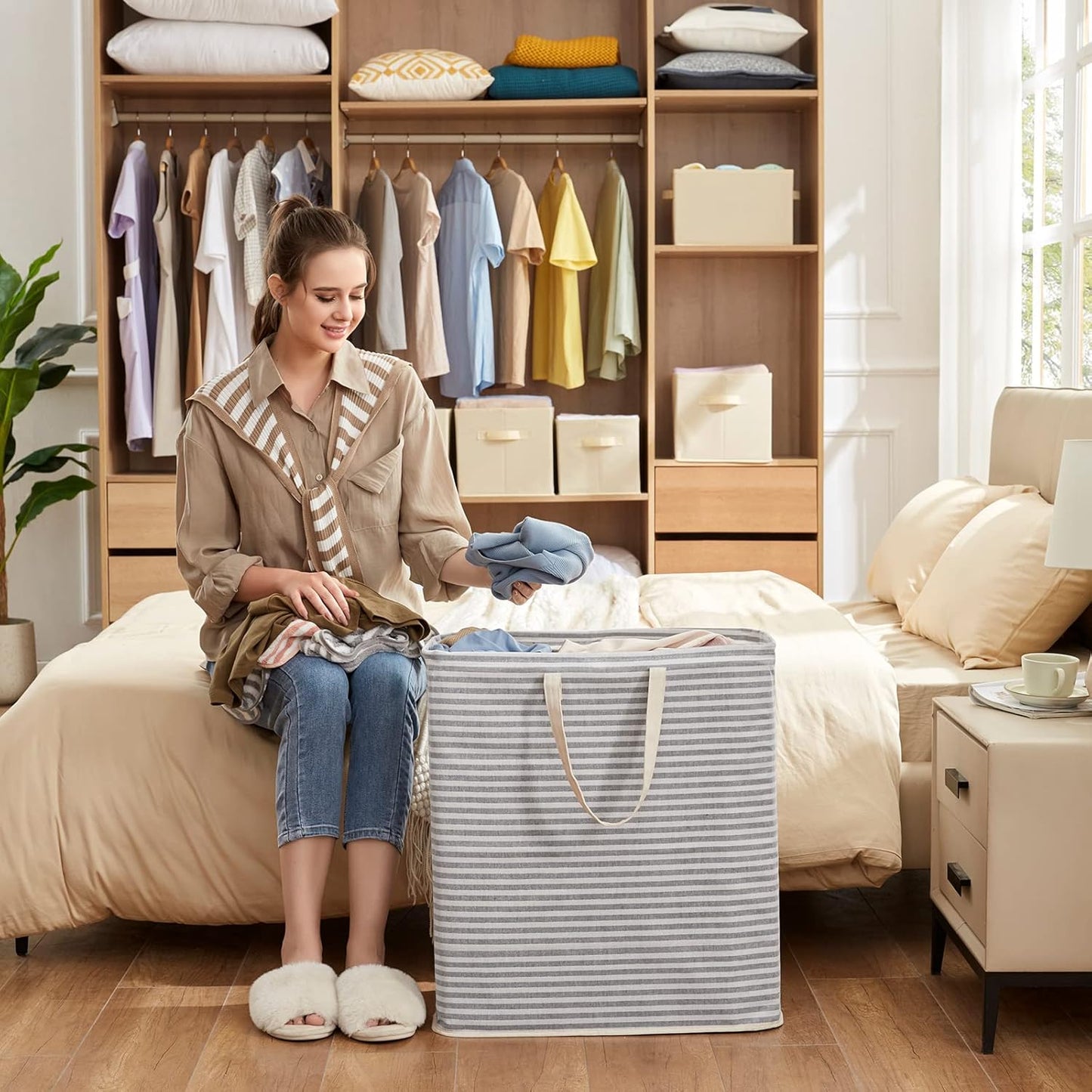 Laundry Hamper Large Collapsible Laundry Baskets