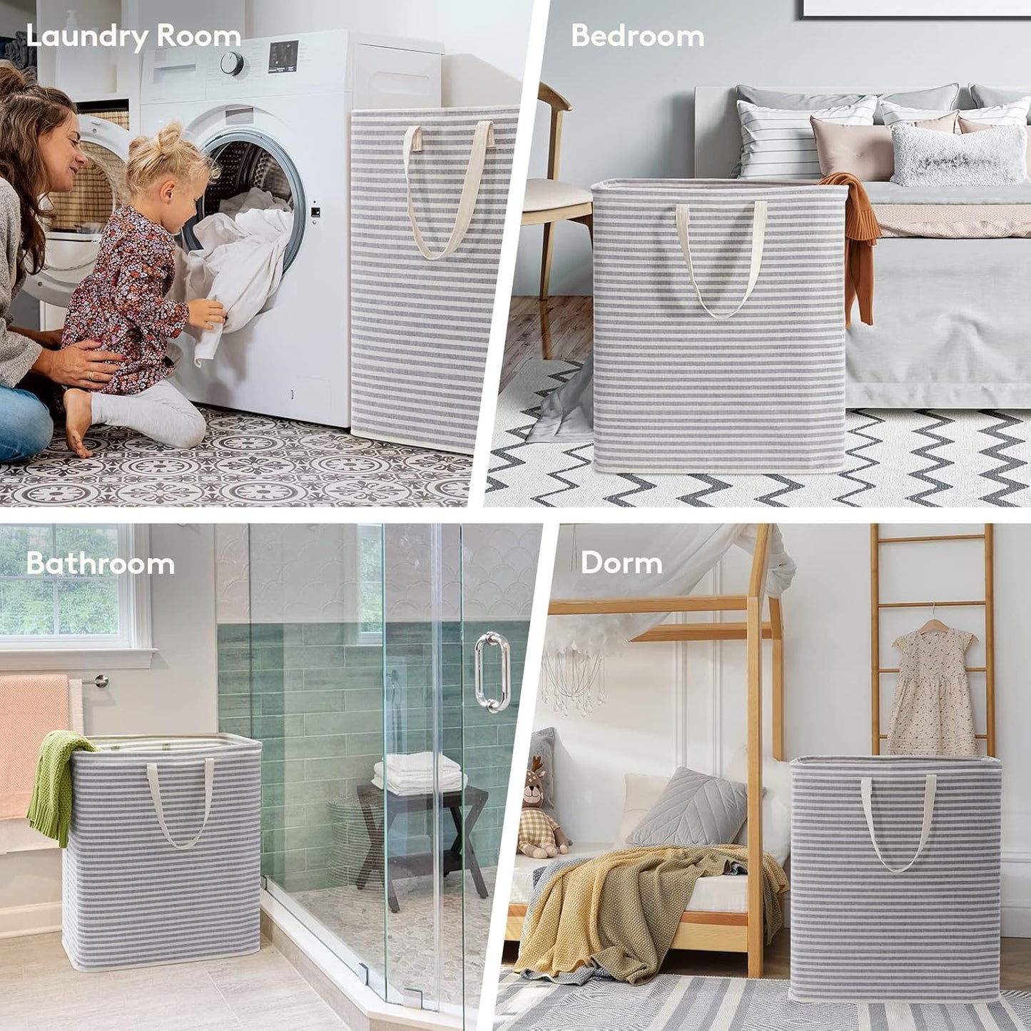 Laundry Hamper Large Collapsible Laundry Baskets