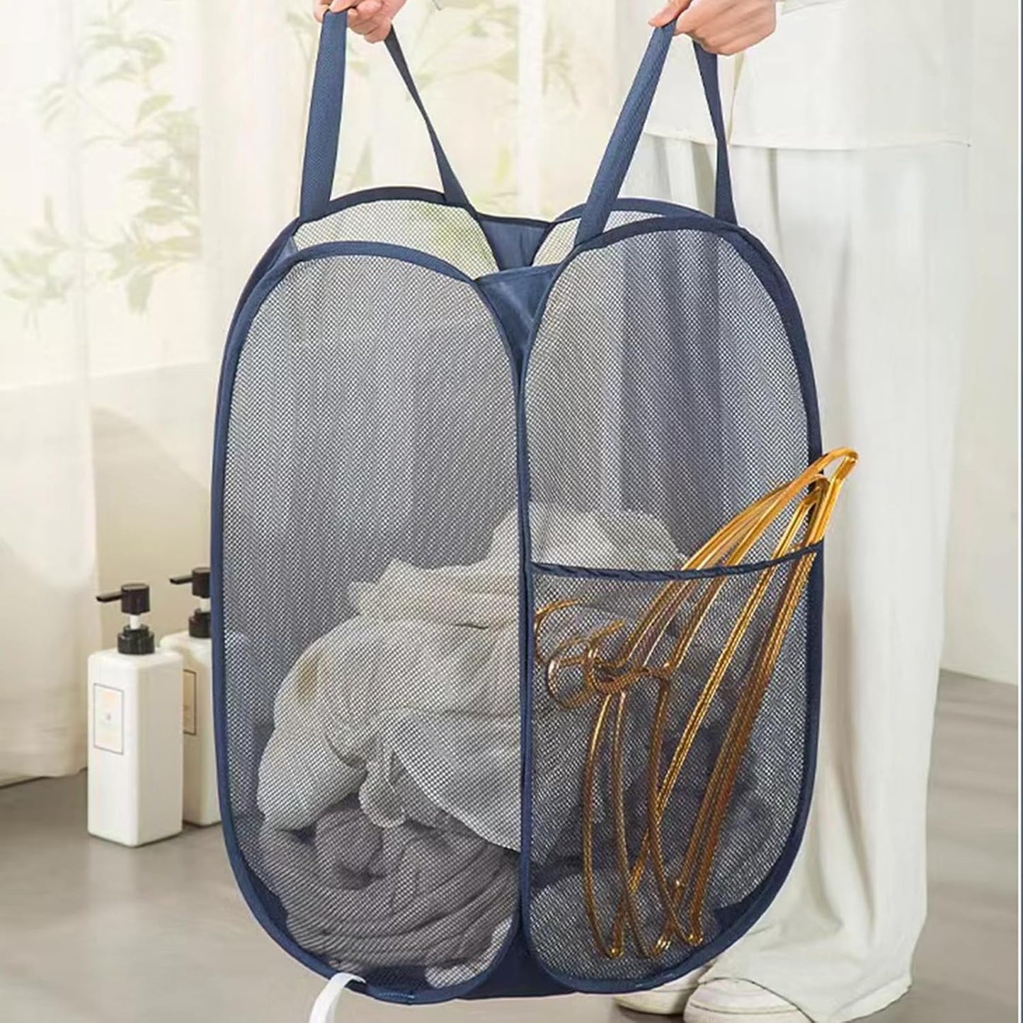 2 Pack Laundry Basket, Pop Up Laundry Hamper