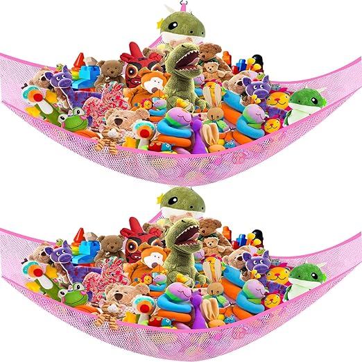 Stuffed Animal Toy Storage Net Hammock Corner