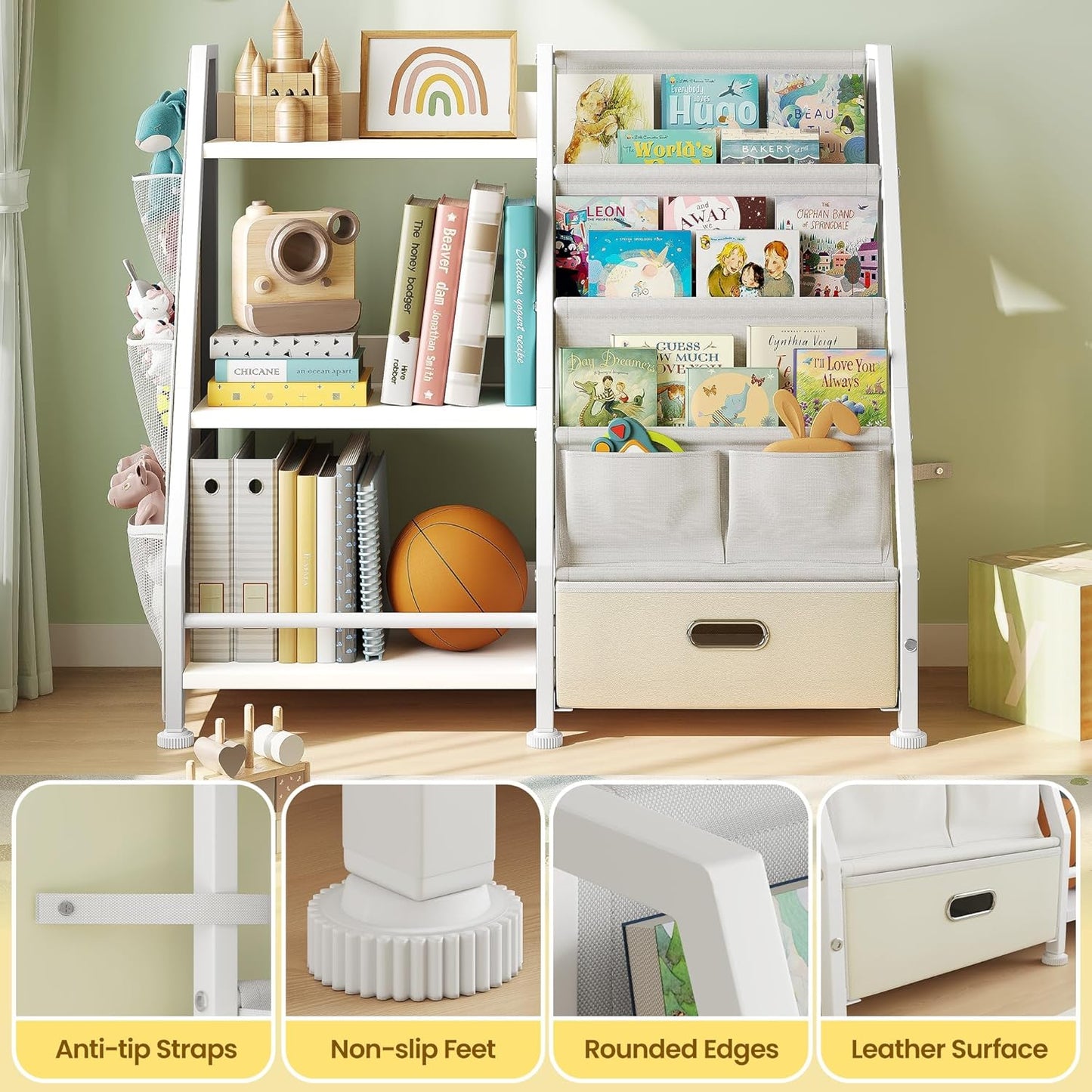 Bookshelf with Toy Storage