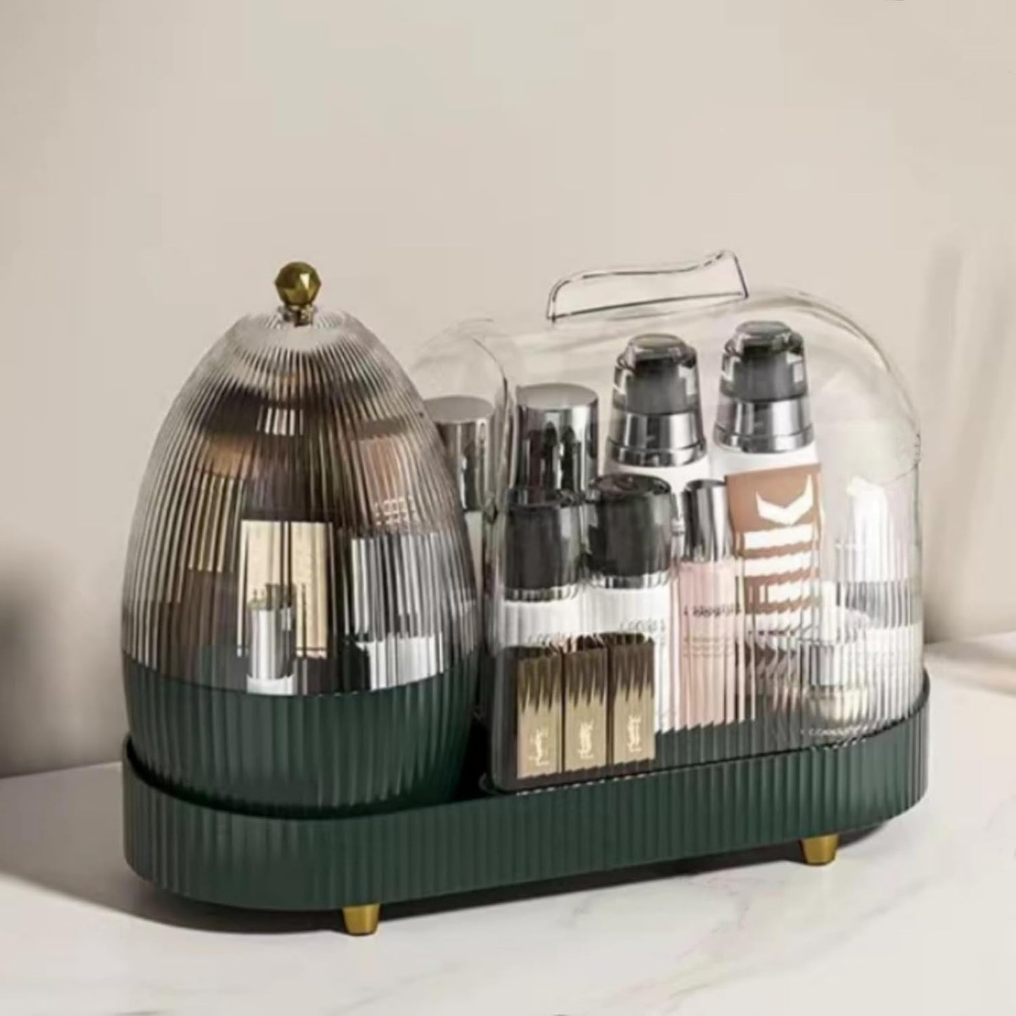 360° Rotating Makeup Brushes & Make Up Organiser