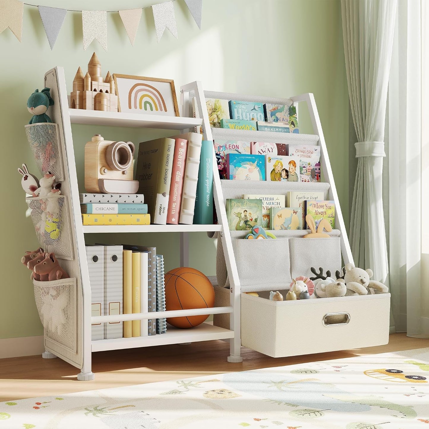 Bookshelf with Toy Storage