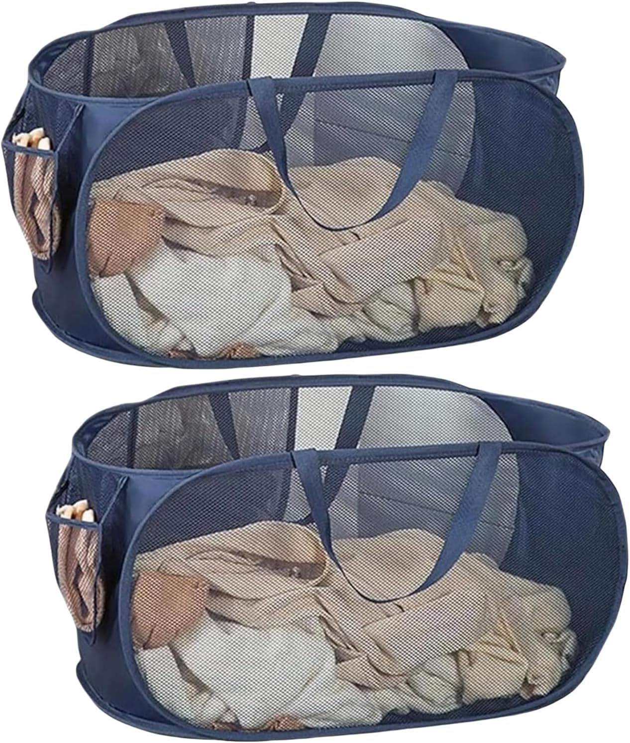 2 Pack Laundry Basket, Pop Up Laundry Hamper