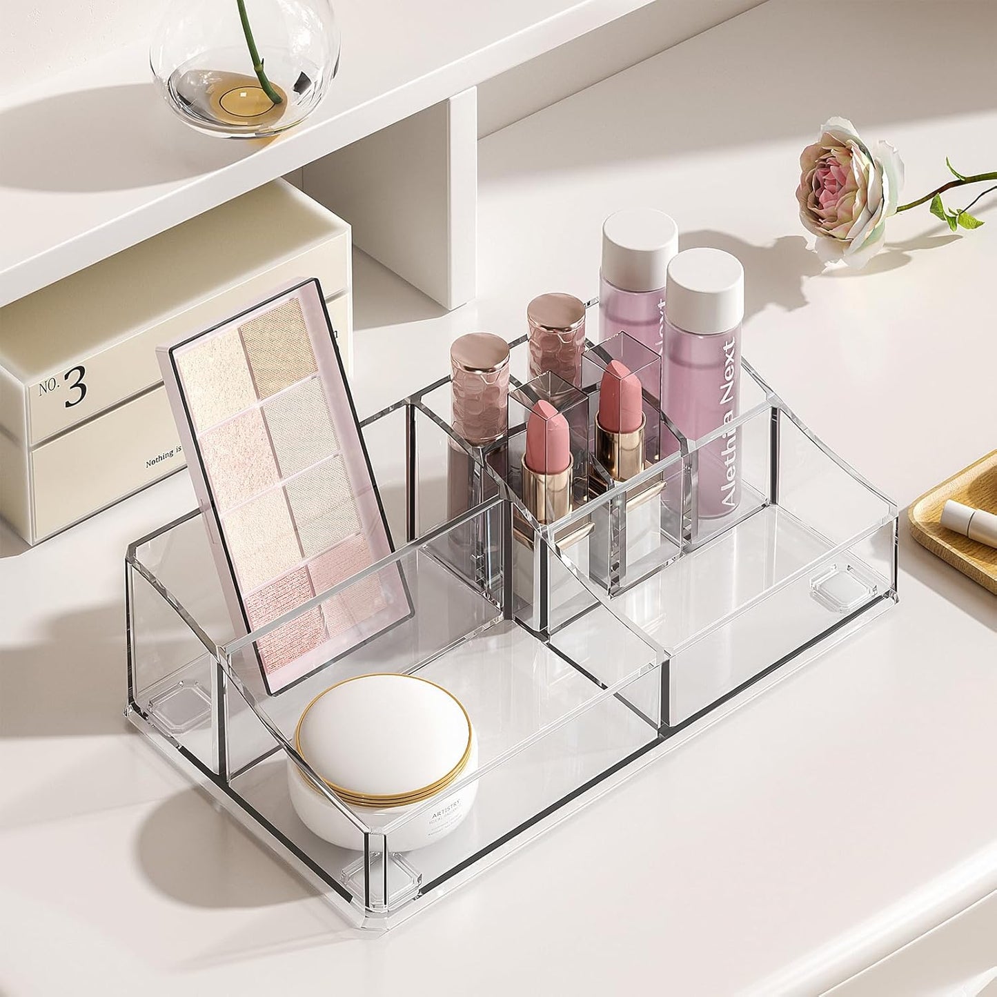 Acrylic Cosmetic Clear Makeup Organiser with Drawer
