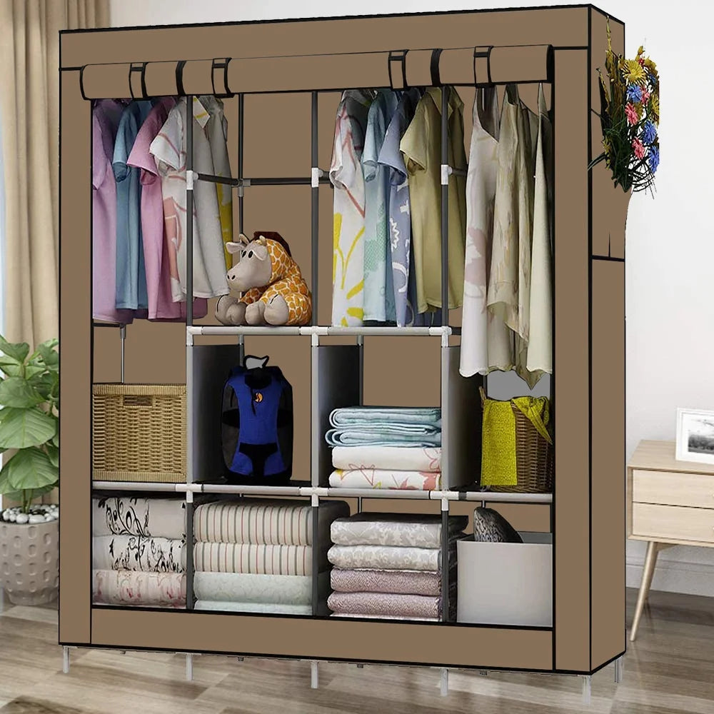 Folding Wardrobe with Steel Frame