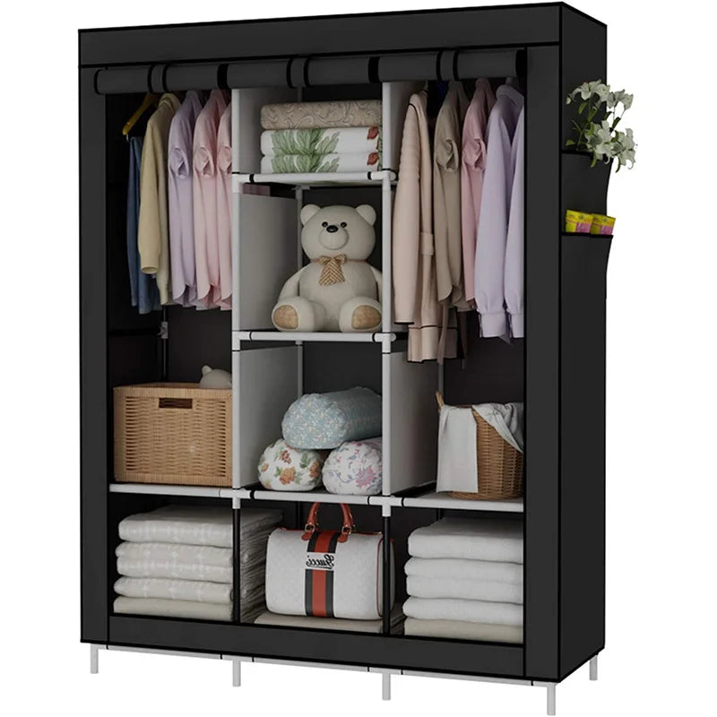 Folding Wardrobe with Steel Frame
