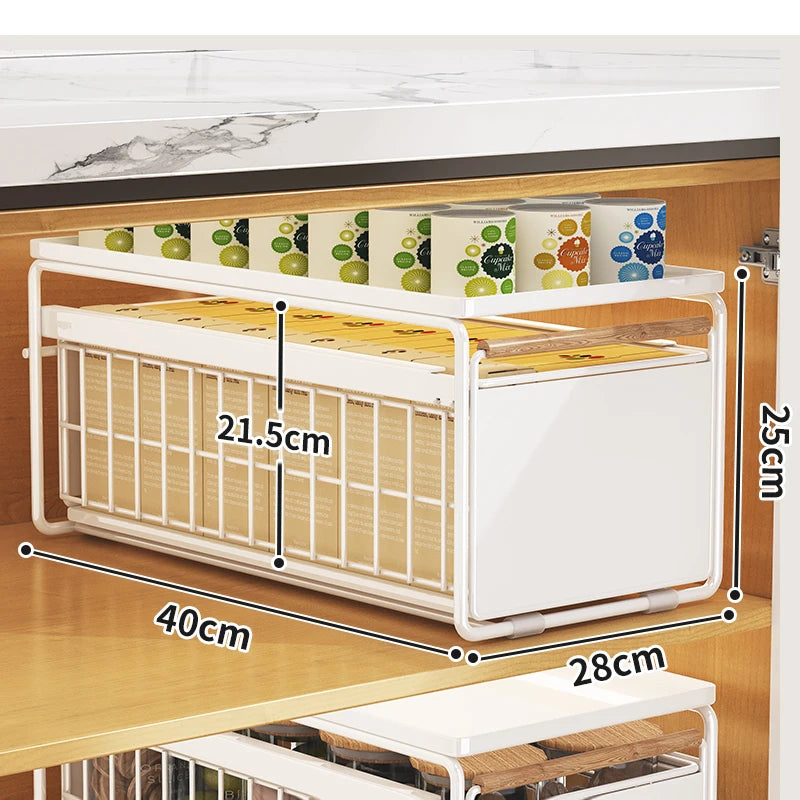 2 Tier Multi-purpose Under Sink Cabinet Organizers and Storage Shelf