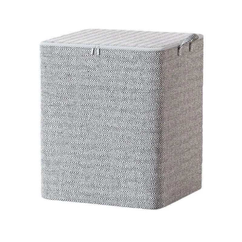 Foldable Blanket Storage Bags Non-woven with Lids and Handle