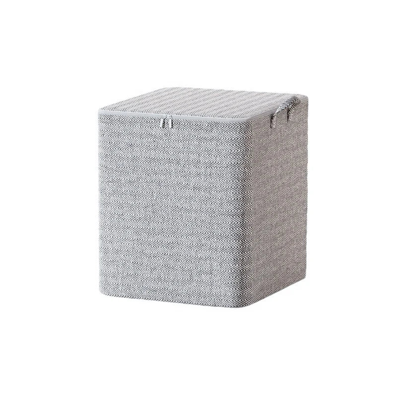 Foldable Blanket Storage Bags Non-woven with Lids and Handle