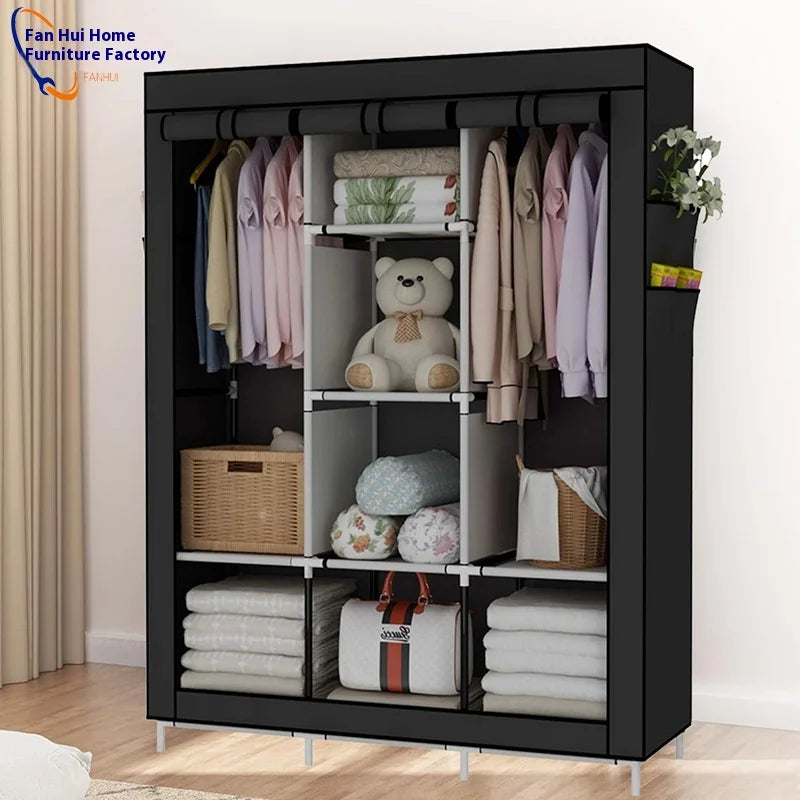 Folding Wardrobe with Steel Frame