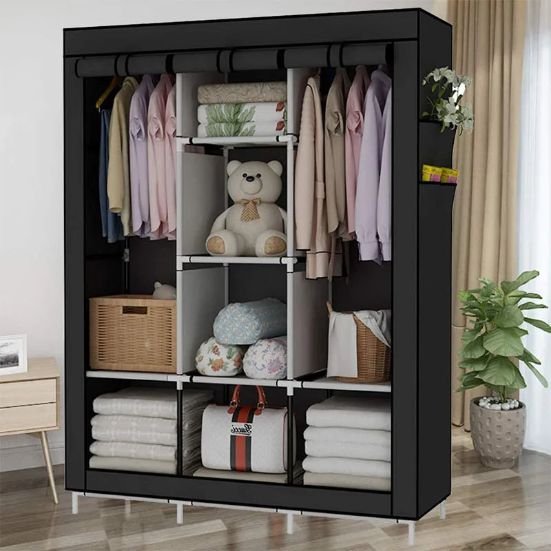 Folding Wardrobe with Steel Frame