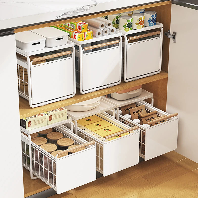 2 Tier Multi-purpose Under Sink Cabinet Organizers and Storage Shelf
