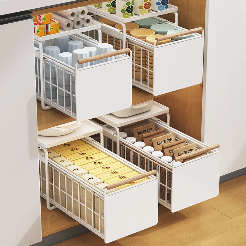 2 Tier Multi-purpose Under Sink Cabinet Organizers and Storage Shelf